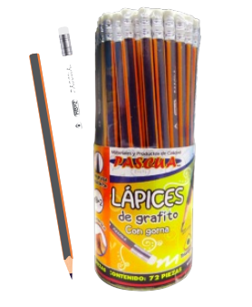 Paquete C/72 Lapiz Grafito Triangular HB #2 Pascua (E.2) (C.16)