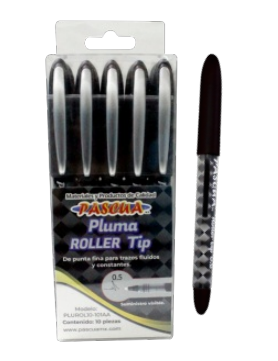 Caja C/10 Boligrafo Negro Pascua Roller Tip 0.5 Diamante (E.10) (C.144)