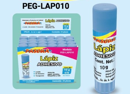 [PEG-LAP010] Paquete C/24 Lápiz Adhesivo Pascua 10g (C.96)
