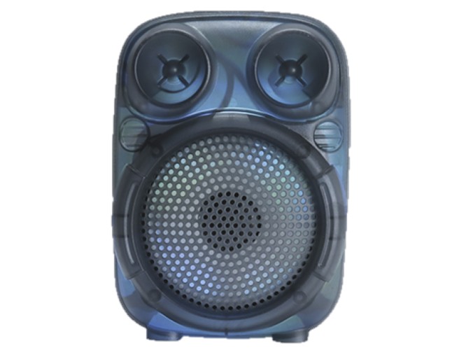 [SA323T] Bocina 3 Pulgadas SA323T Traslúcida Radio FM Bluetooth Luz Led Multicolor Link Bits(C.80)