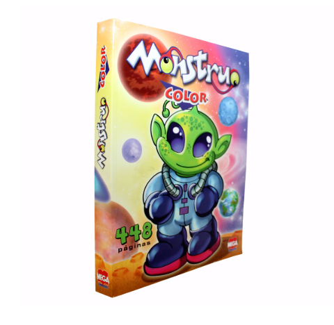 [6776] Libro Para Colorear Larousse Jumbo Monstruo Mega (C.18)