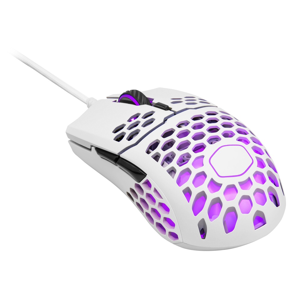 [MM-711-WWOL1] Mouse Cooler Master 14W MM-711-WWOL1  Blanco RGB 16K