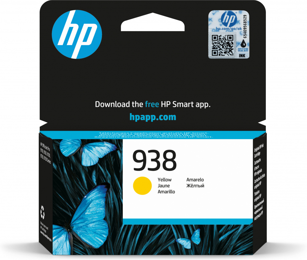 Cartucho Tinta Original Hp 938 Amarillo