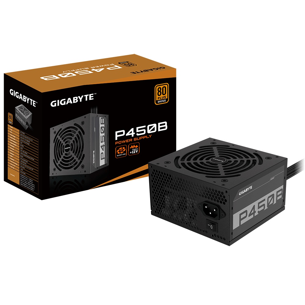 Fuente De Poder Plus Bronze Gigabyte 450W GP-P450B Ventilador Silencioso