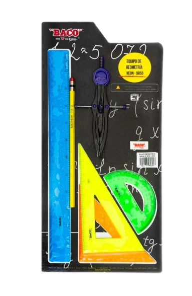 Juego Geometría Baco neón E-5050 C/C-600
