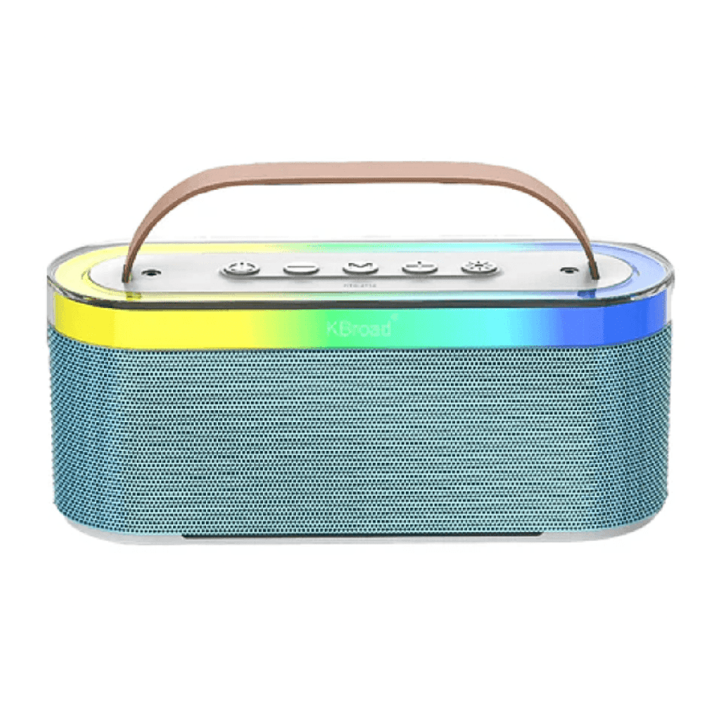 Bocina Bluetooth Link Bits KTS-2112 Luz Led Multicolor Recargable Radio Fm