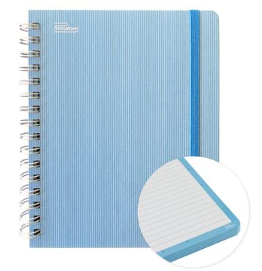 Cuaderno Book Espiral Arcoiris Pastel Raya 100H Printaform (C.12)
