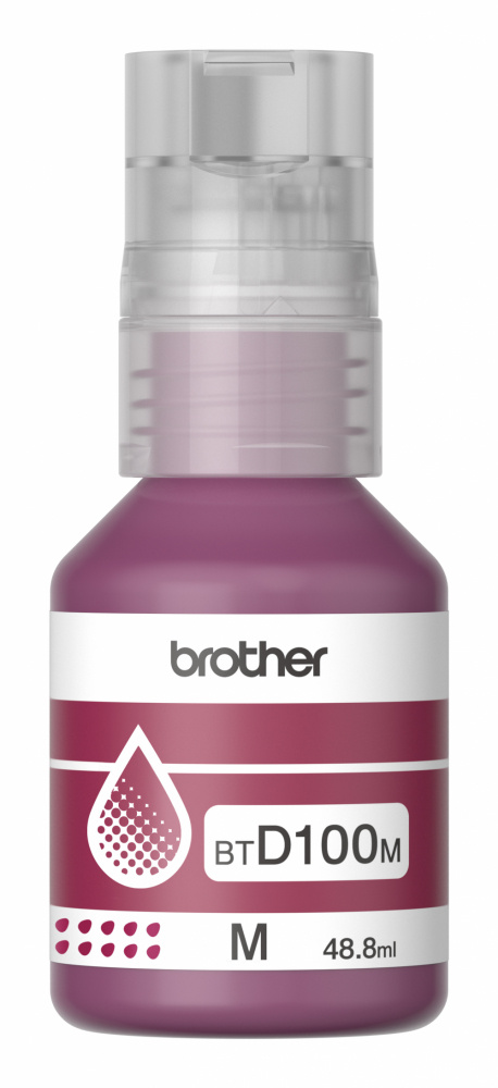 Botella de Tinta Brother BTD100M Color Magenta Original