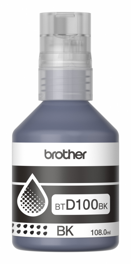 Botella de Tinta Brother BTD100BK Color Negro Original