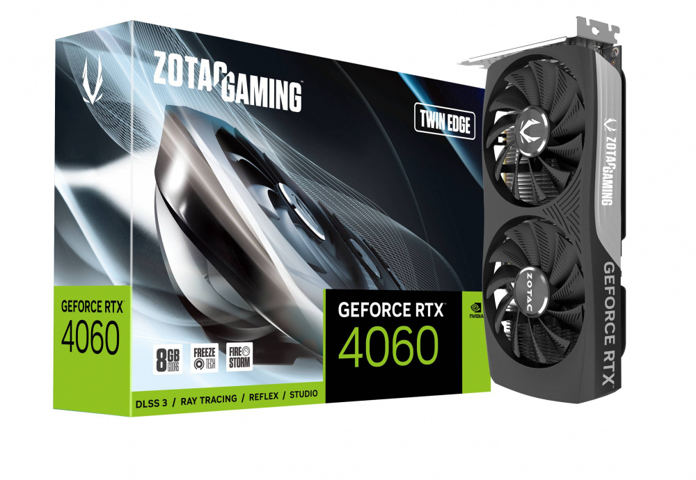 Tarjeta De Video Rtx4060 Twin Edge Zotac 8 Gb ZT-D40600E-10M Gddr6