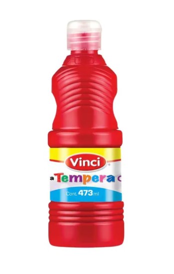 Pintura Tempera Vinci Roja 473ml (E.12)