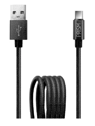 Cable FoxBox Prism 8700-0002 Usb-A A Usb-C 1.25 Mts Negro