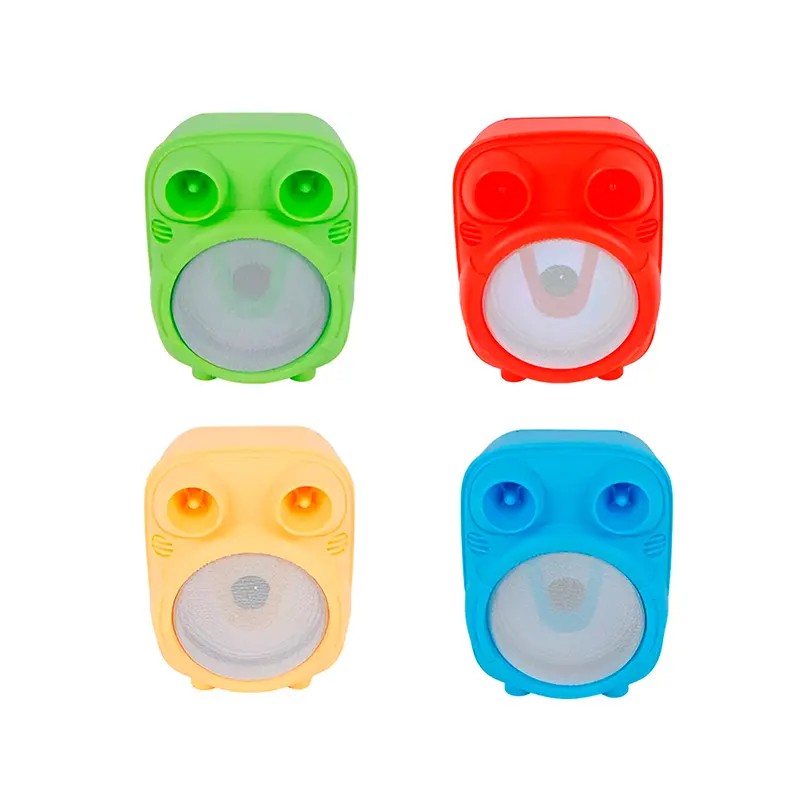 Bocina Bluetooth 4 Pulgadas Link Bits SA438T Radio Fm Luz Led Multicolor