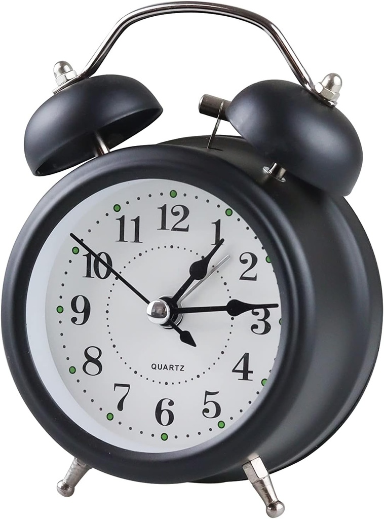Reloj Despertador CE-W13BK Control Expert 3 Pulgadas Vintage Con Campana