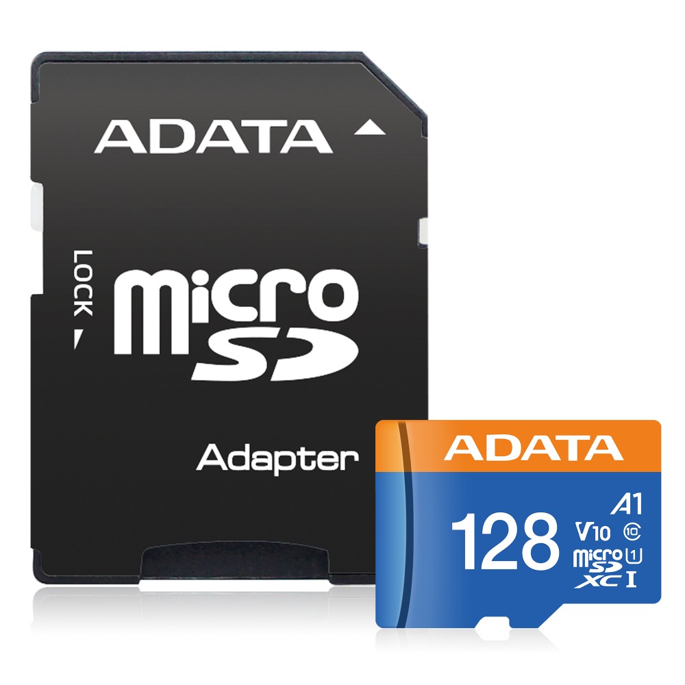 Memoria Flash Adata Premier, 128gb Microsdxc Uhs-I Clase 10, Con Adaptador AUSDX128GUICL10A1-RA1