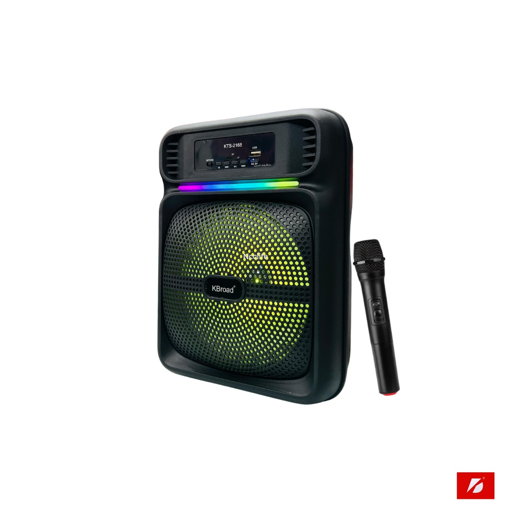 Bocina Bluetooth 8 Pulgadas KTS-2168 Radio Fm Micrófono Link Bits (C.12)