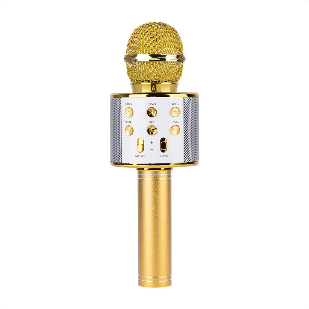 Micrófono Bocina Bluetooth Link Bits MCM-004 Micro Sd Usb Radio Fm (C.60)
