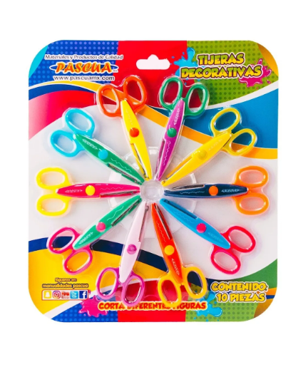 [TIJ-DEC-10] Paquete C/10 Tijera Pascua Decorativa