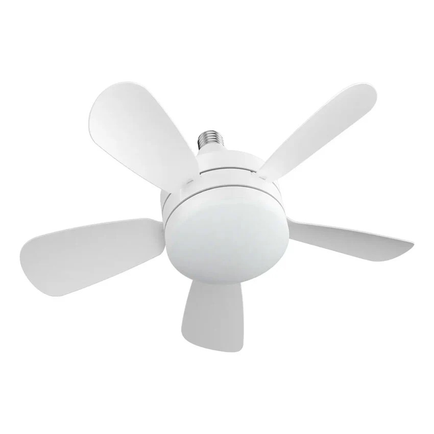 Ventilador de Techo Con Lámpara LV52W22 Desmontable 1 Velocidad 22W Megaluz (C.30)