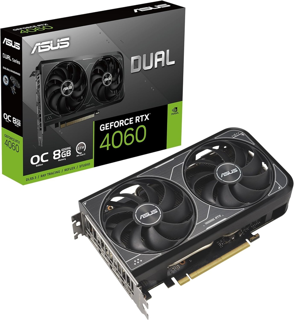 Tarjeta De Video Asus Nvidia DUAL-RTX4060-O8G-V2 8Gb Gddr6
