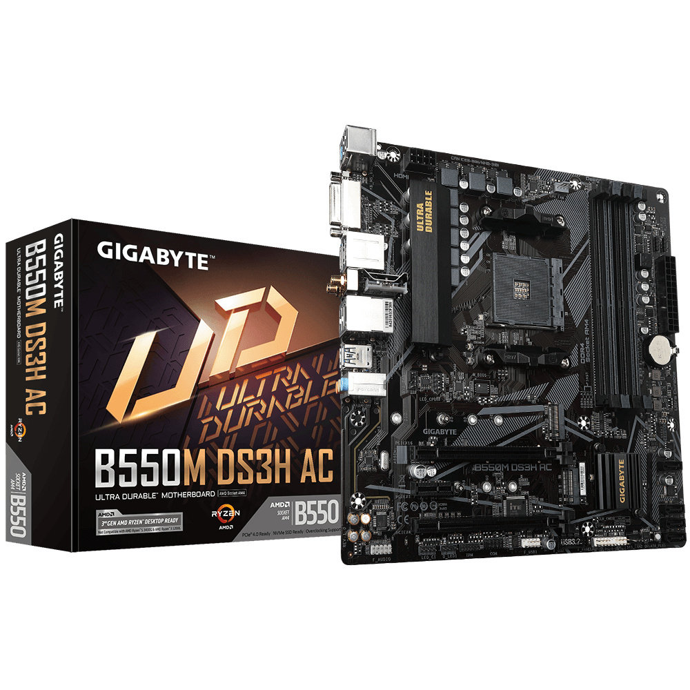 [B550M DS3H AC R2] Tarjeta Madre Gigabyte B550M DS3H AC R2 1.0