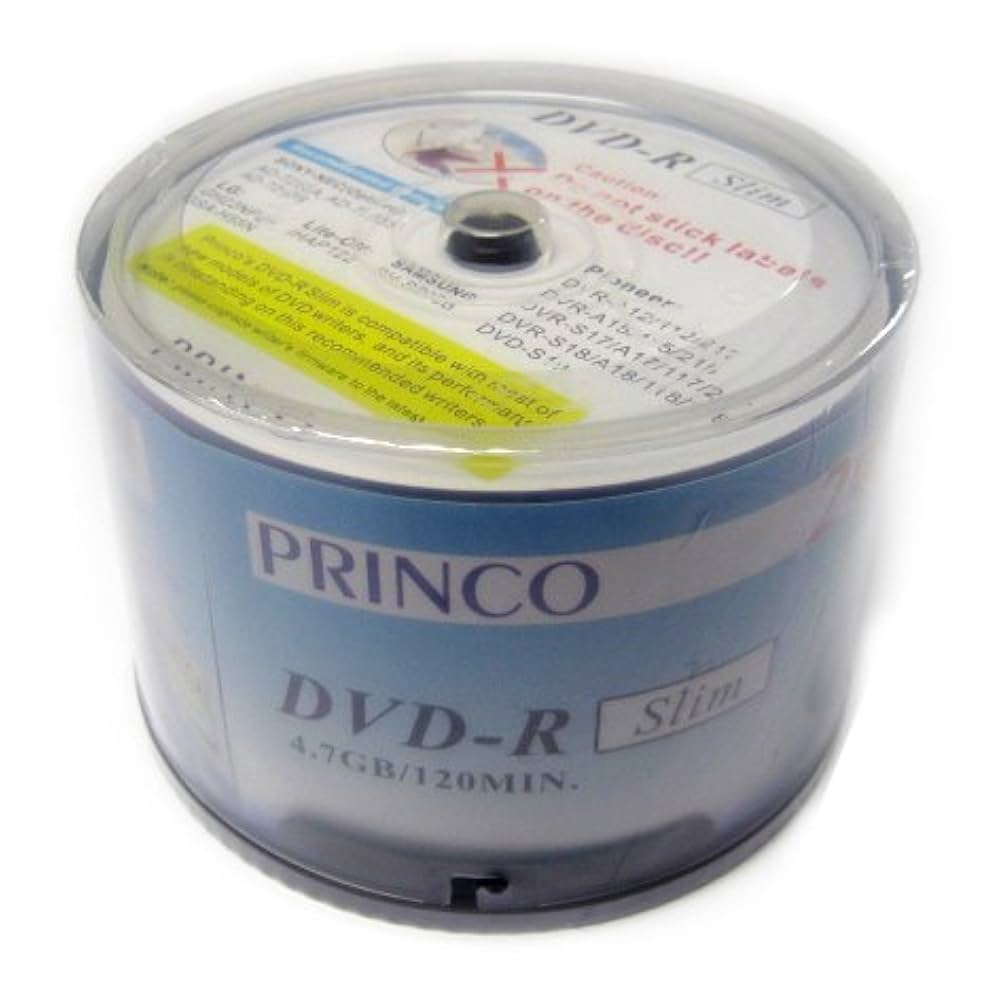[DVDPRL-60] 60 DVD-R Princo Slim 4.7 GB/120 Min 24X