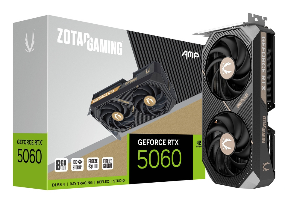 Tarjeta De Video AMP RTX 5060 8GB Zotac ZT-B50600F-10M GDDR7
