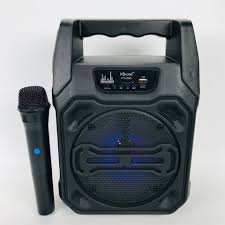 Bocina Bluetooth Link Bits 8 Pulgadas KTS-2298 Radio Fm Luz Led Multicolor Conectividad Tws
