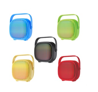 Bocina Bluetooth 4 Pulgadas SA440T Radio Fm Luz Led Multicolor Micrófonos Inalámbricos Radio FM Conexión TWS Link Bits (C.40)