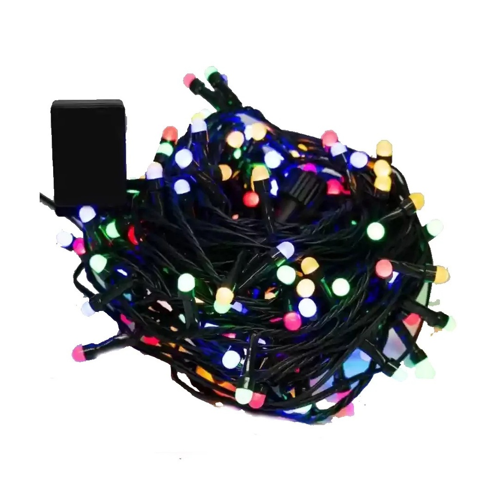 Serie De Luces Navideñas RGB LUD-007 Forma De Gota 4 Metros 8 Modos De Iluminación Tianlai (C.100)