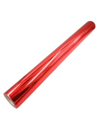 Rollo C/10m Papel Metálico Rojo Euromac (C.28)