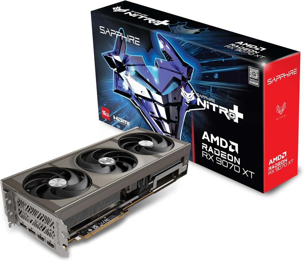 Tarjeta De Video Sapphire Nitro Gaming 16 Gb 11348- 01-20G  Gddr6 Dual Hdmi Dp RX9070XT