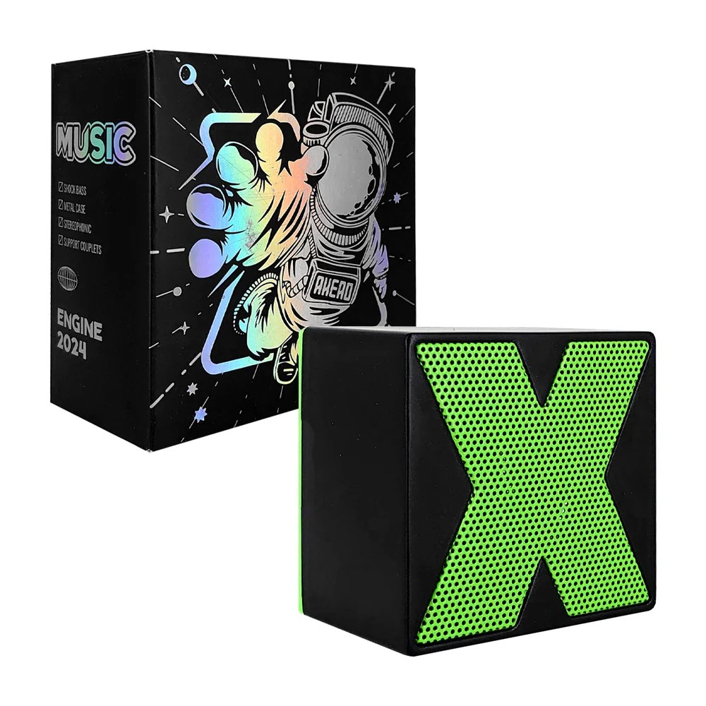 [X1-] Mini Bocina Bluetooth Cuadrada X1 Batería Recargable Link Bits (C.200)