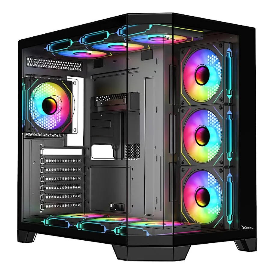 [XZGAXT1B] Gabinete Xzeal XZGAXT1B Cristal Templado 4X Ventiladores Argb Negro