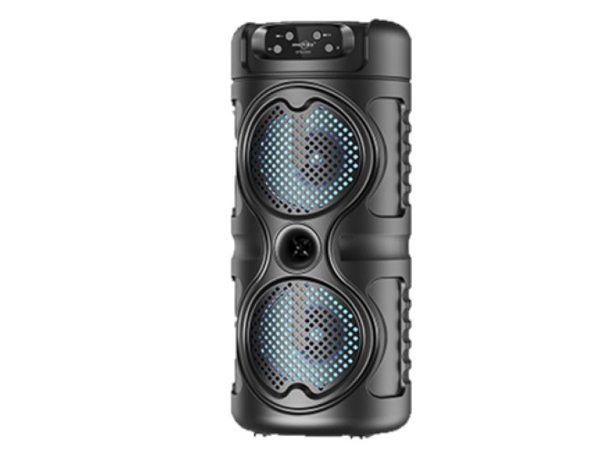 Bocina Bluetooth 4 Pulgadas x2 SB430T Radio Fm Con Asa Luz Led Decorativa Link Bits (C.24)