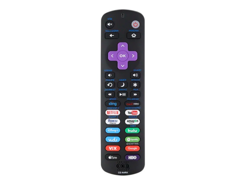 Control Para Smart Tv Universal Roku CE-N4RK  Negro