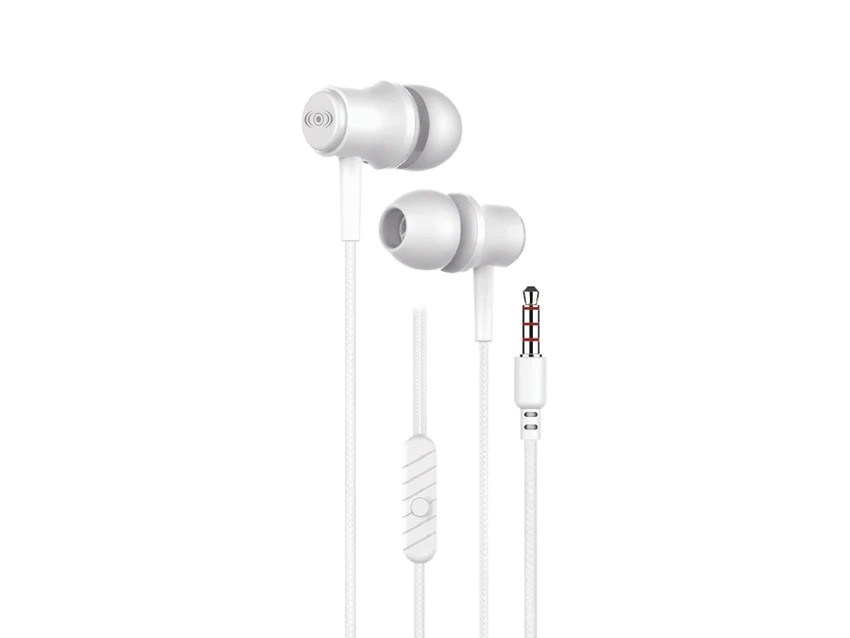 Audífonos In-Ear Alámbrico Control Expert  CE-AU47W Blancos Ergonómico