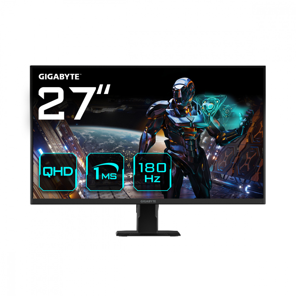 Monitor Gigabyte Lcd 27 Pulgadas GS27QA Hd 180Hz Hdmi Display Port Negro