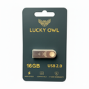 Memoria USB 16gb Lucky Owl Metálica 2.0 En Blister LO-02-16GB