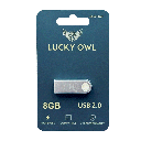 Memoria USB 8gb Lucky Owl Metálica 2.0 En Blister LO-01-8GB