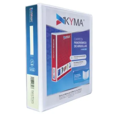 [CPKCBHO-200-BCO] Carpeta Vinil Aro O 2" Blanca Kyma (C.12)