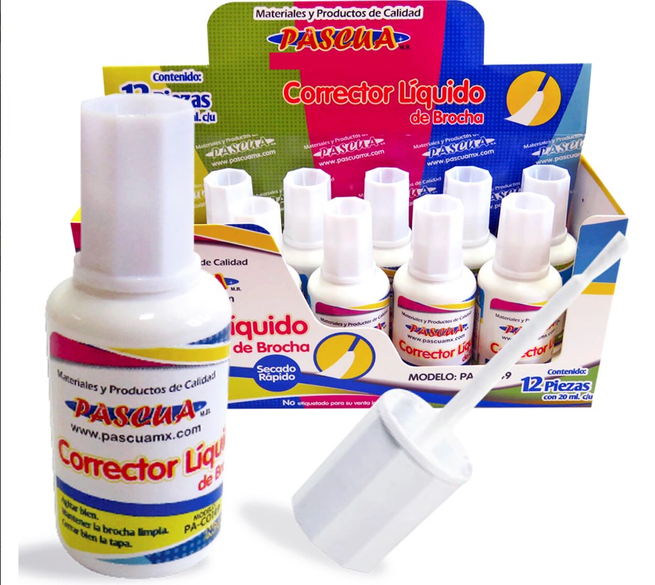 [PA-CO149] Corrector Liquido Botella 20ml Pascua (E.12) (C.576)