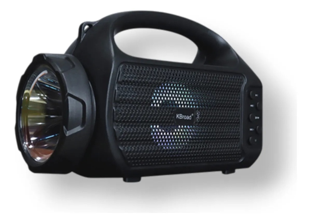 Bocina Bluetooth Link Bits 3 Pulgadas KTS-2202 Radio Fm Carga Solar Lampara De Emergencia