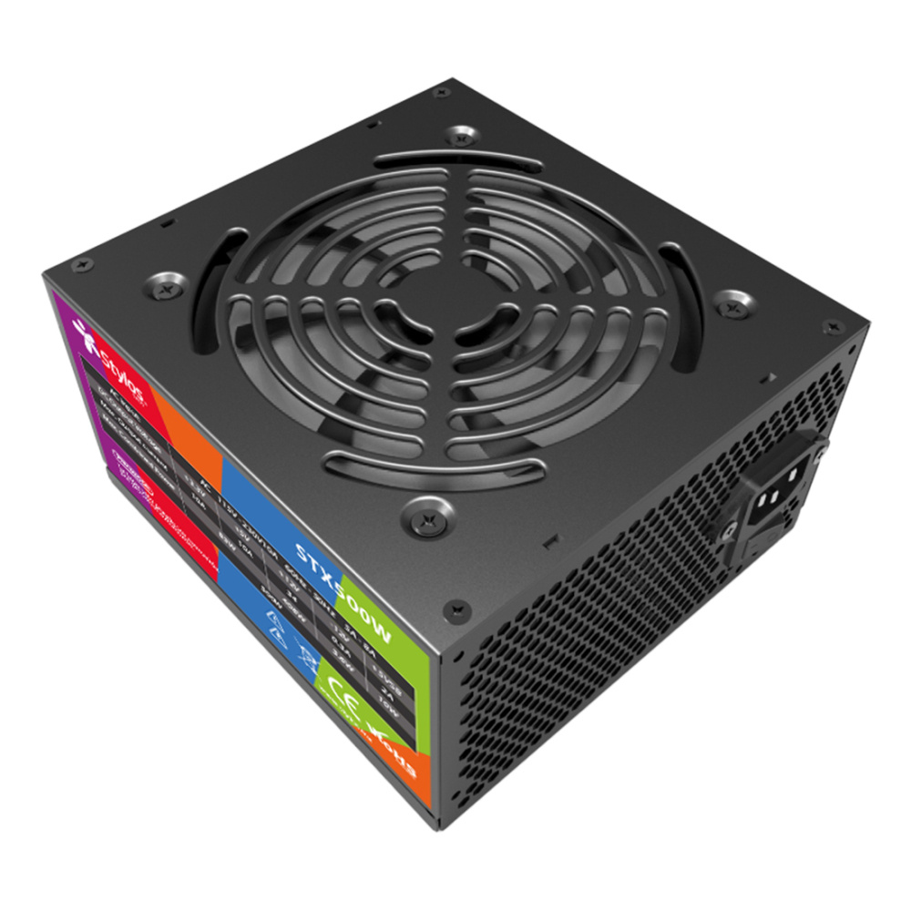 Fuente de Poder Stylos STFPATX1B ATX, Modular, 24-pin ATX, 120mm, 500W