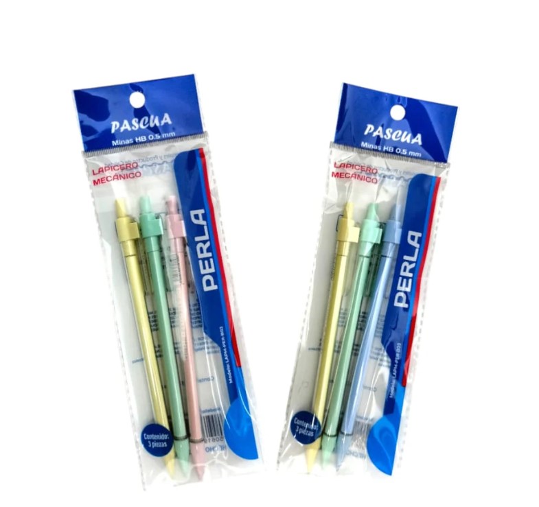 Blíster C/3 Lapicero Pascua Perla .5mm 