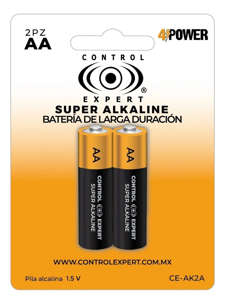Pila Alkalina AA Control Expert 2 Piezas CE-AK2A