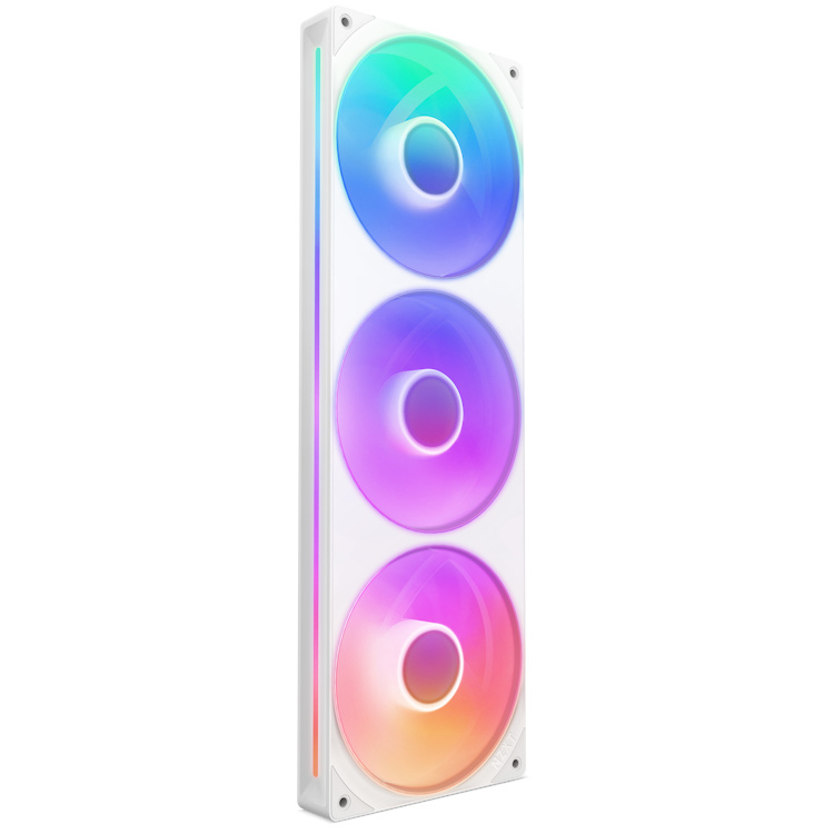 Ventilador Nzxt F360 RGB Core RF-U36HF-W1 3X 120MM, 2400Rpm, Blanco