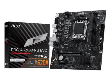 Tarjeta Madre Msi Pro 128 GB PRO A620AM-B EVO Micro-Atx, Socket Am5, Amd A620, Ddr5, Hdmi