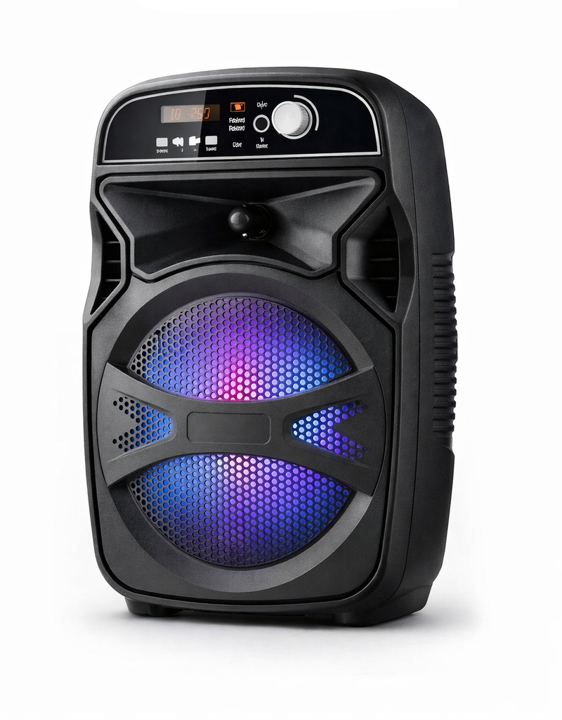 Bocina Bluetooth Link Bits 6.5 Pulgadas VA637TP  Radio Fm, Luz Led, Usb, Micro SD, Micrófono (C.12)