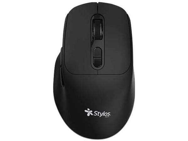 Mouse Inalámbrico Stylos  STPMOI8B Negro